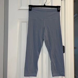 Lululemon Align 23 inch leggings in grey blue.
